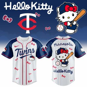 Minnesota Twins x Hello Kitty 2026 Limited Editions Jersey by Drovenwear.com