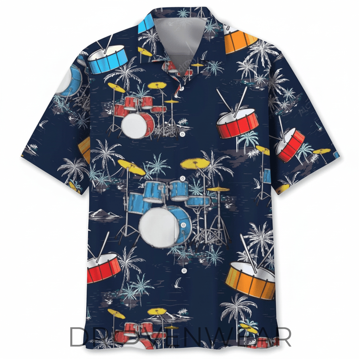 Nature Drum Beach Style Hawaiian Shirt Nature Drum Beach Style Hawaiian Shirt