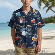 Nature Drum Beach Style Hawaiian Shirt - Image 3