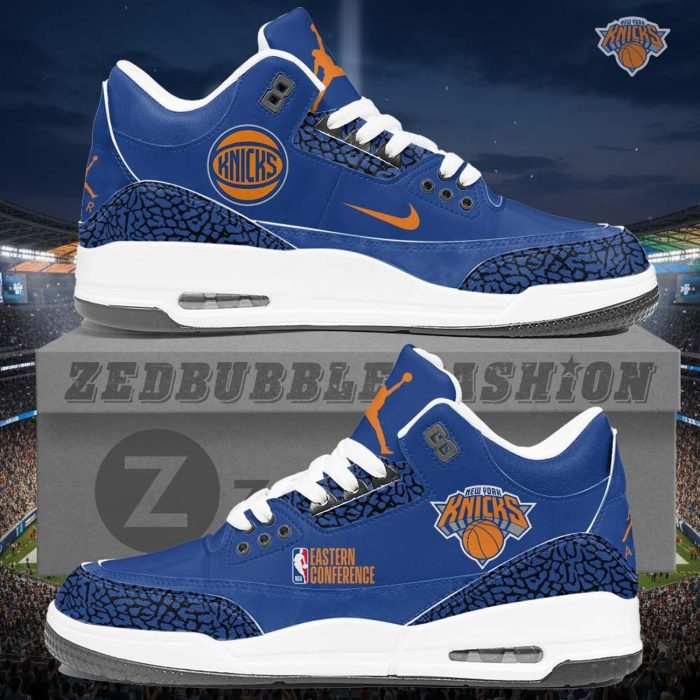 New York Knicks AJ3 Custom Sneakers 2026 Edition - Image 2