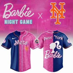New York Mets Barbie 2026 Special Edition Baseball Jersey by Drovenwear.com