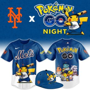 New York Mets Pokmon GO Night Limited Edition Baseball Jersey by Drovenwear.com
