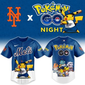 New York Mets Pokmon GO Night Limited Edition Baseball Jersey by Drovenwear.com