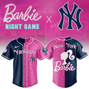 New York Yankees Barbie 2026 Special Edition Baseball Jersey by Drovenwear.com