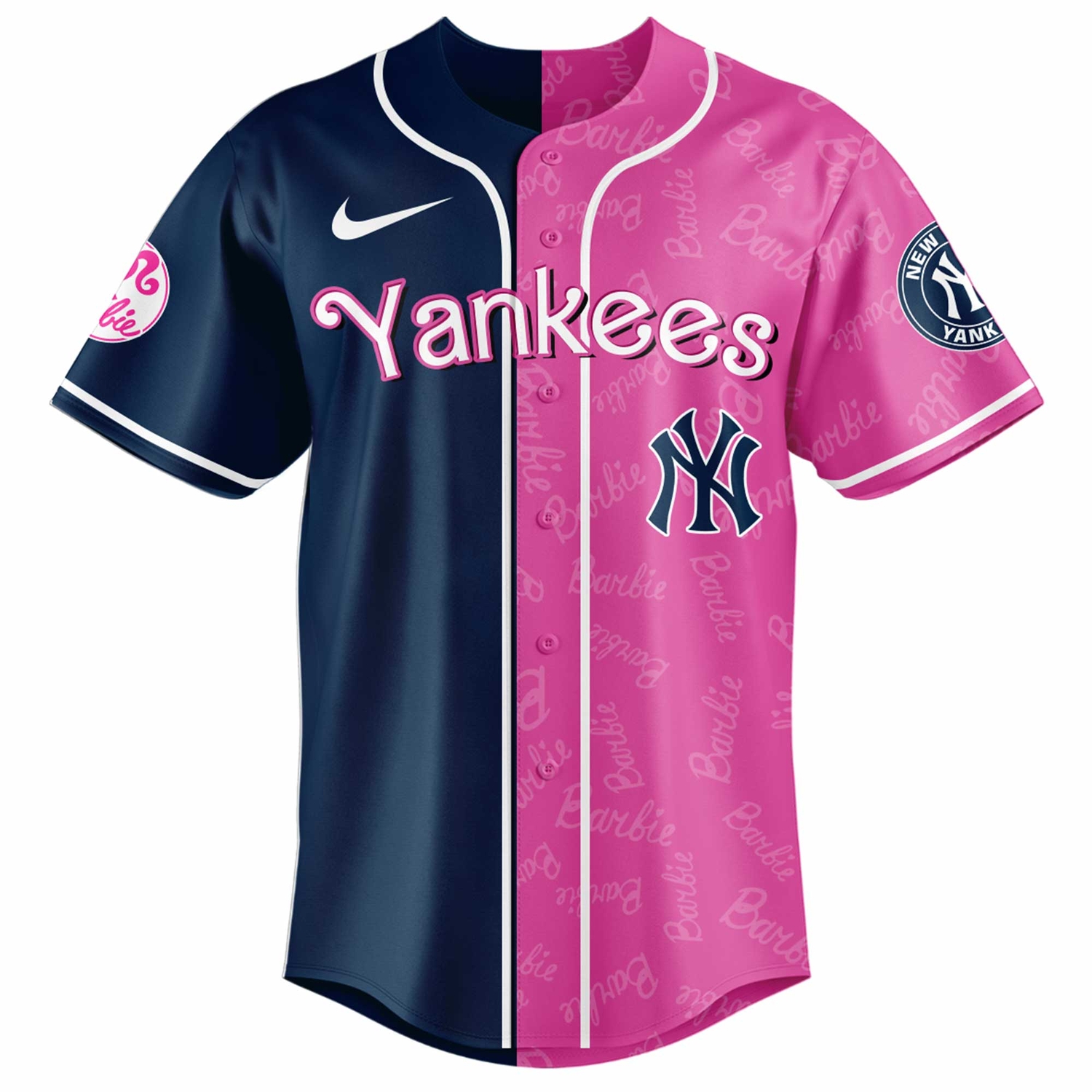 New York Yankees Barbie 2026 Special Edition Baseball Jersey New York Yankees Barbie 2026 Special Edition Baseball Jersey