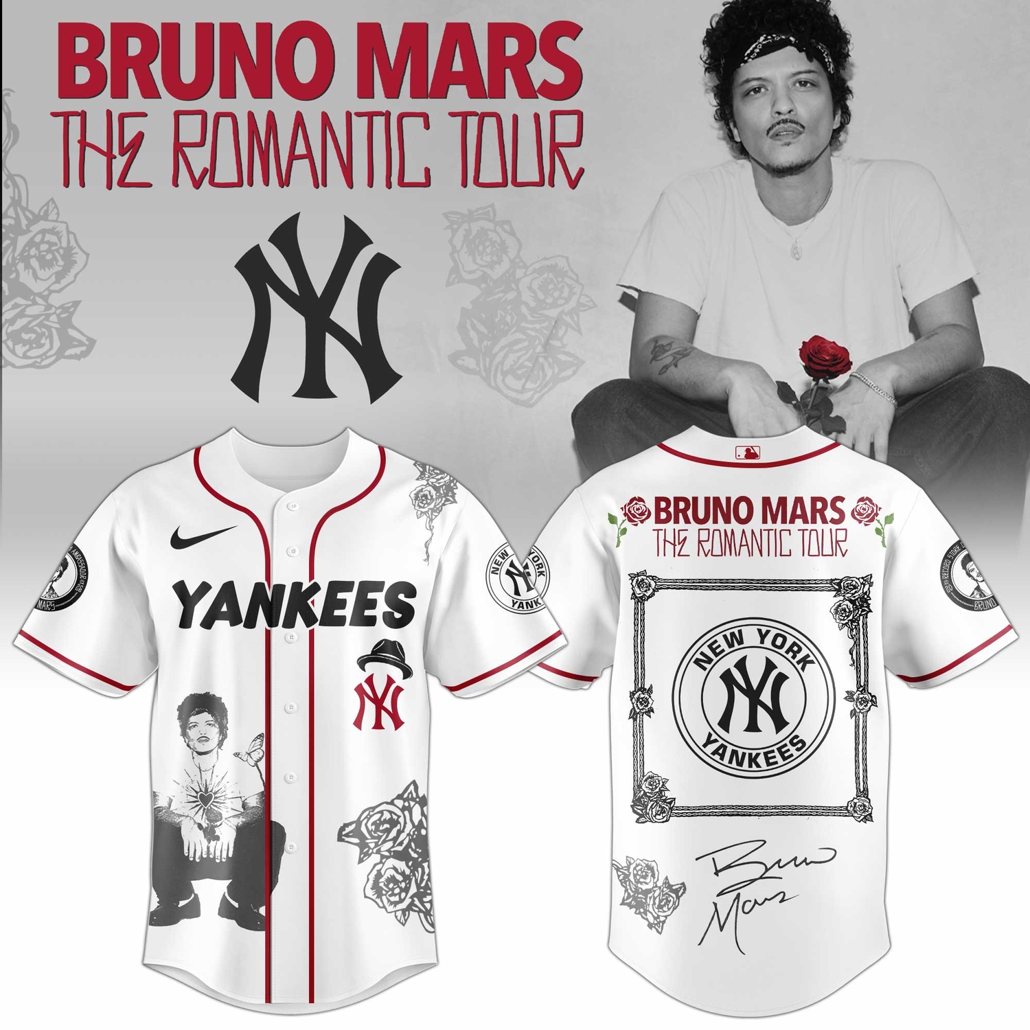 New York Yankees Bruno Inspired 2026 Limited Edition Baseball Jersey New York Yankees Bruno Inspired 2026 Limited Edition Baseball Jersey