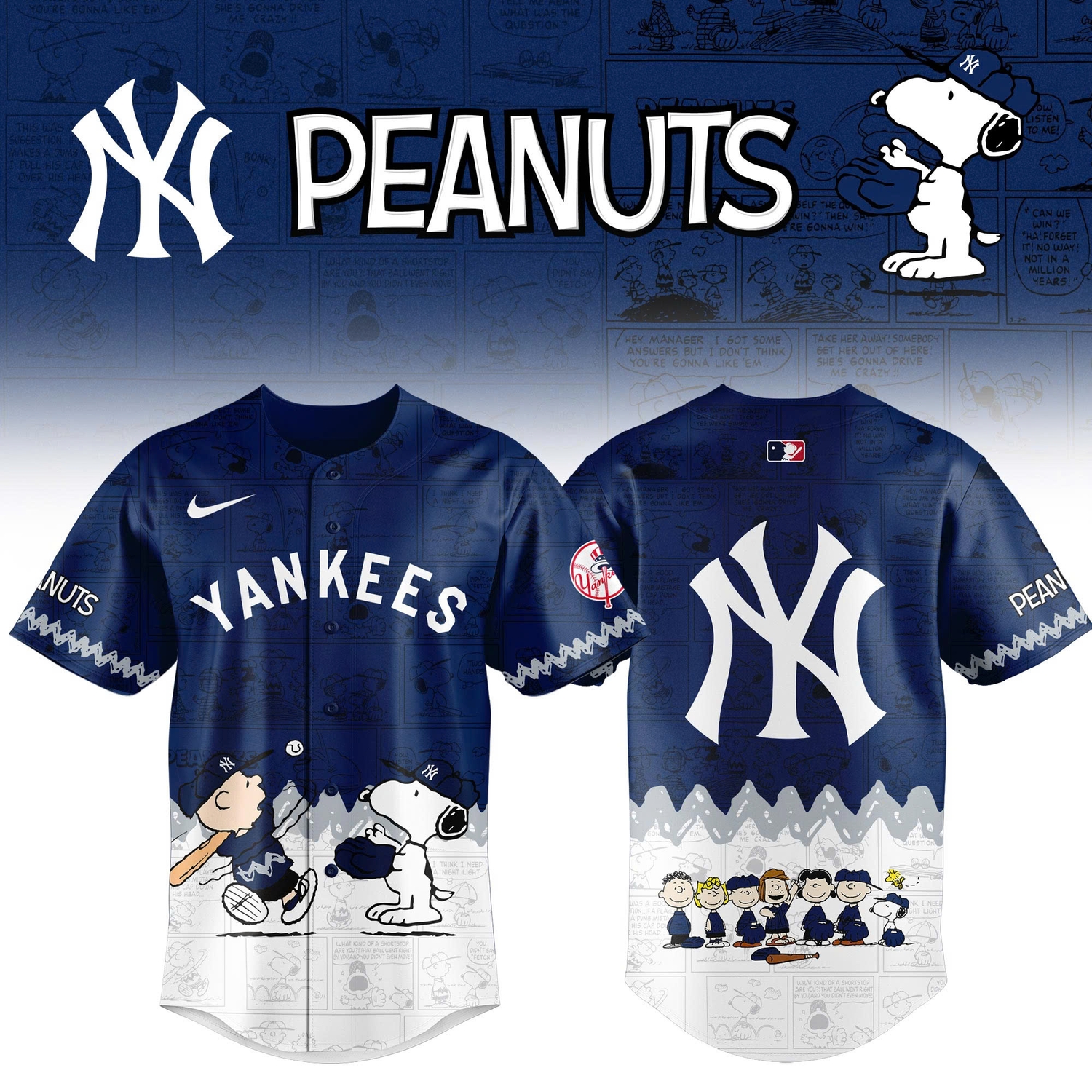 New York Yankees Peanuts Night 2026 Special Edition Jersey New York Yankees Peanuts Night 2026 Special Edition Jersey