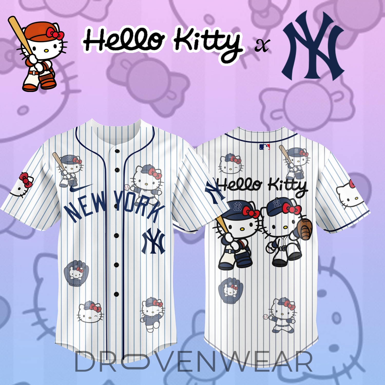 New York Yankees x Hello Kitty 2026 Custom Limited Edition Jersey New York Yankees x Hello Kitty 2026 Custom Limited Edition Jersey