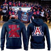 Nike Arizona Wildcats Men’s Basketball 2026 Final Four Locker Room Red Limited Hoodie - Image 4