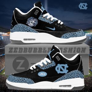 North Carolina Tar Heels AJ3 Custom Sneakers 2026 Edition by Drovenwear.com