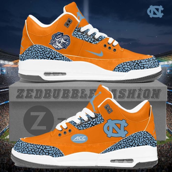 North Carolina Tar Heels AJ3 Custom Sneakers 2026 Edition - Image 5