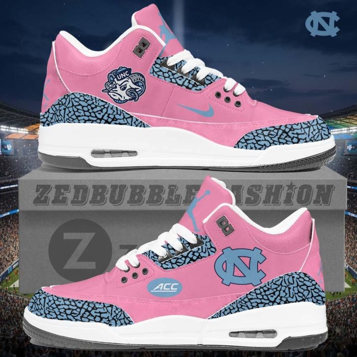 North Carolina Tar Heels AJ3 Custom Sneakers 2026 Edition - Image 6