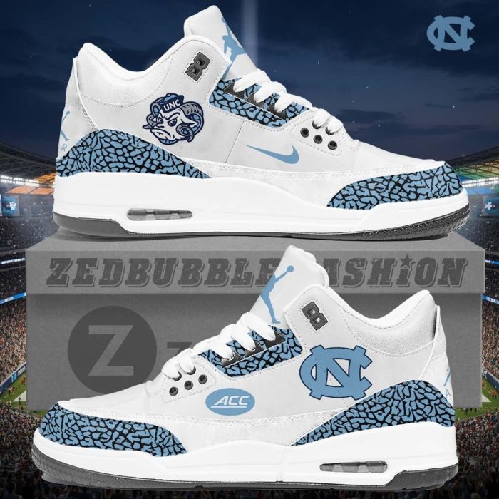 North Carolina Tar Heels AJ3 Custom Sneakers 2026 Edition - Image 8