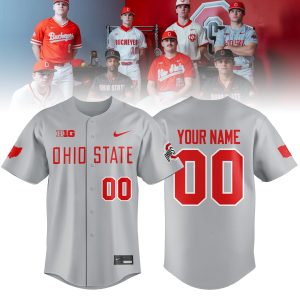 OSU Baseball 2026 Custom Limited Jersey Gray Edition by Drovenwear.com