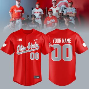 OSU Baseball 2026 Custom Limited Jersey Red Edition by Drovenwear.com