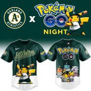 Oakland Athletics Pokémon GO Night Limited Edition Baseball Jersey - Image 2