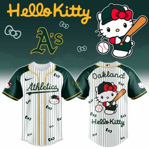 Oakland Athletics x Hello Kitty 2026 Limited Editions Jersey by Drovenwear.com