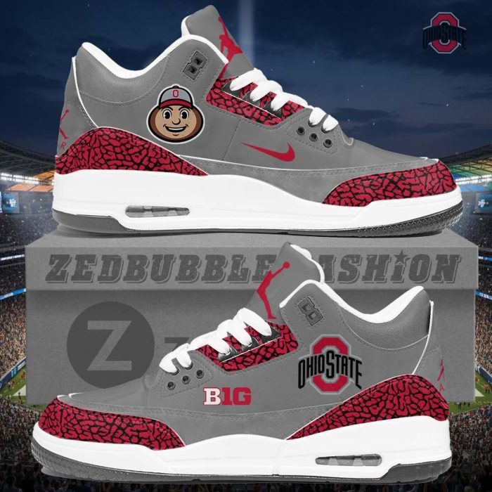Ohio State Buckeyes AJ3 Custom Sneakers 2026 Edition - Image 4