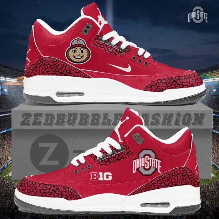 Ohio State Buckeyes AJ3 Custom Sneakers 2026 Edition - Image 7