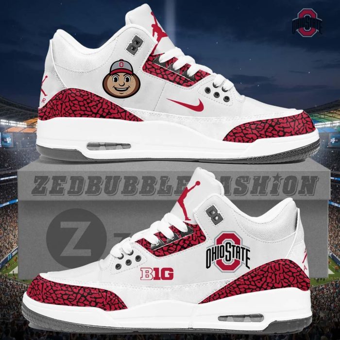 Ohio State Buckeyes AJ3 Custom Sneakers 2026 Edition - Image 8