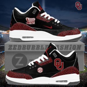Oklahoma Sooners AJ3 Custom Sneakers 2026 Edition by Drovenwear.com