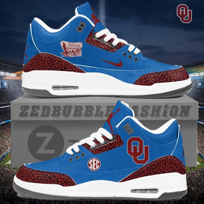 Oklahoma Sooners AJ3 Custom Sneakers 2026 Edition - Image 2
