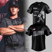 Oklahoma State Cowboys Salute To Service 2026 Limited Edition Baseball Jersey Black Version 2