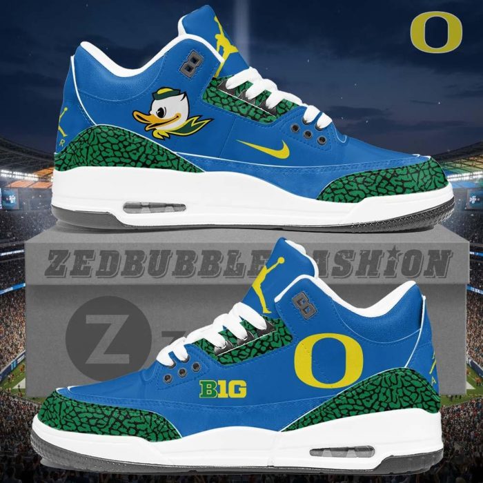 Oregon Ducks AJ3 Custom Sneakers 2026 Edition - Image 2
