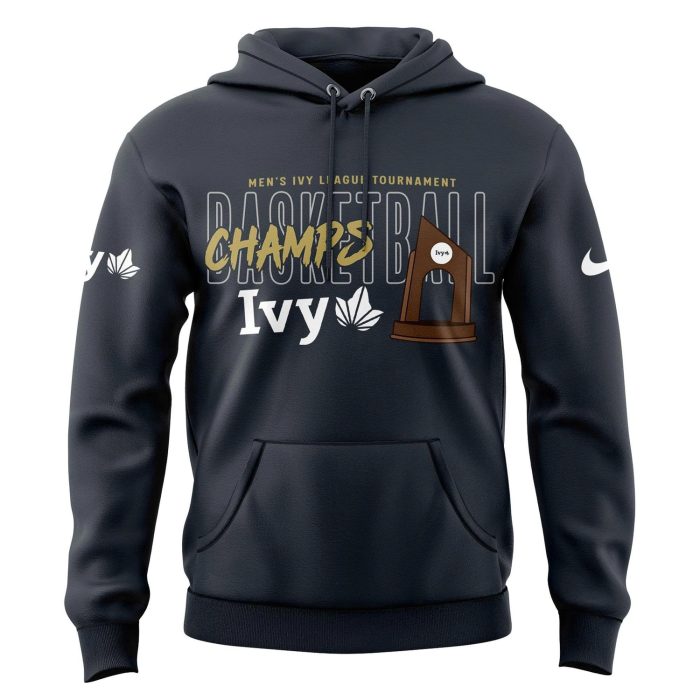 Penn Quakers 2026 Ivy League Men's Basketball Tournament Champions Blue 84 Hoodie – Updated Edition - Image 2