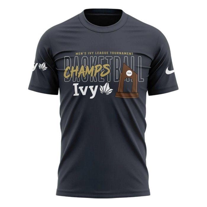 Penn Quakers 2026 Ivy League Men's Basketball Tournament Champions Blue 84 T-Shirt – Updated Edition - Image 2