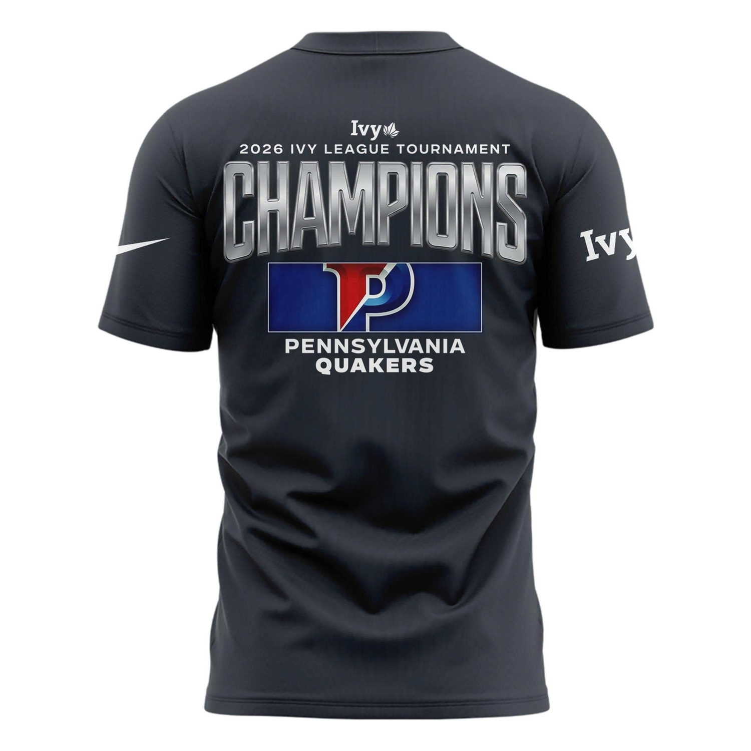 Penn Quakers 2026 Ivy League Men's Basketball Tournament Champions Blue 84 T-Shirt – Updated Edition Penn Quakers 2026 Ivy League Men's Basketball Tournament Champions Blue 84 T-Shirt – Updated Edition