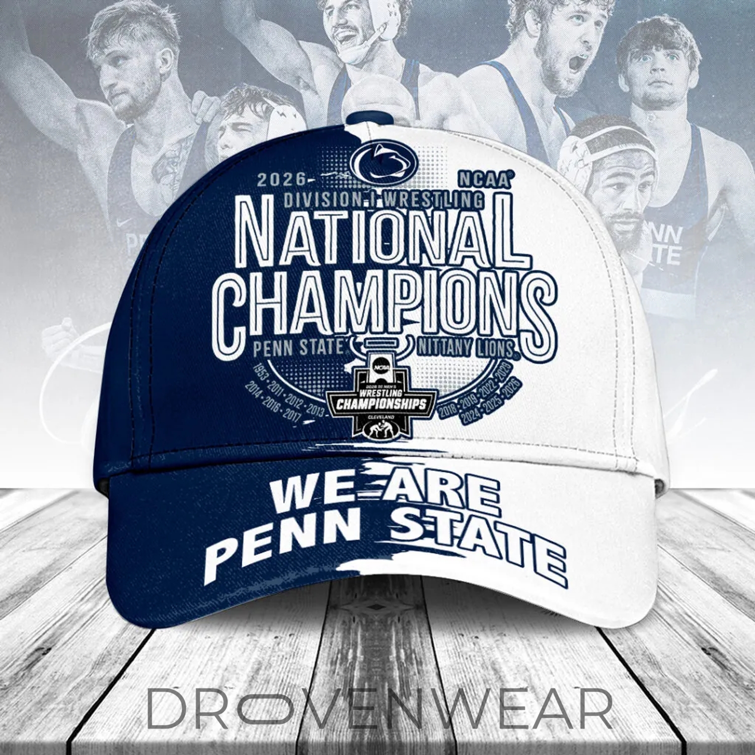 Penn State Nittany Lions Wrestling 2026 National Champions Cap Version 2 Penn State Nittany Lions Wrestling 2026 National Champions Cap Version 2