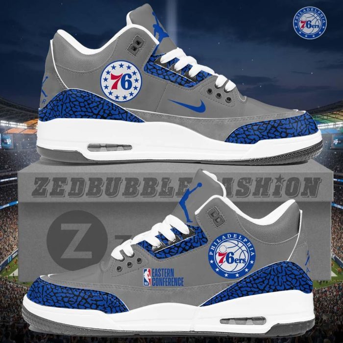 Philadelphia 76ers AJ3 Custom Sneakers 2026 Edition - Image 4