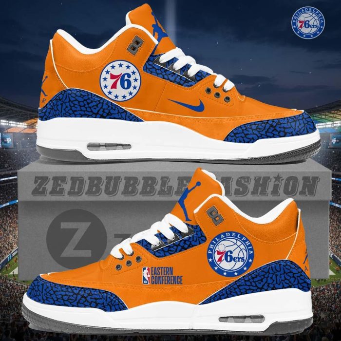Philadelphia 76ers AJ3 Custom Sneakers 2026 Edition - Image 5