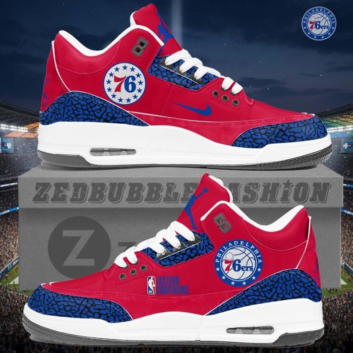 Philadelphia 76ers AJ3 Custom Sneakers 2026 Edition - Image 7