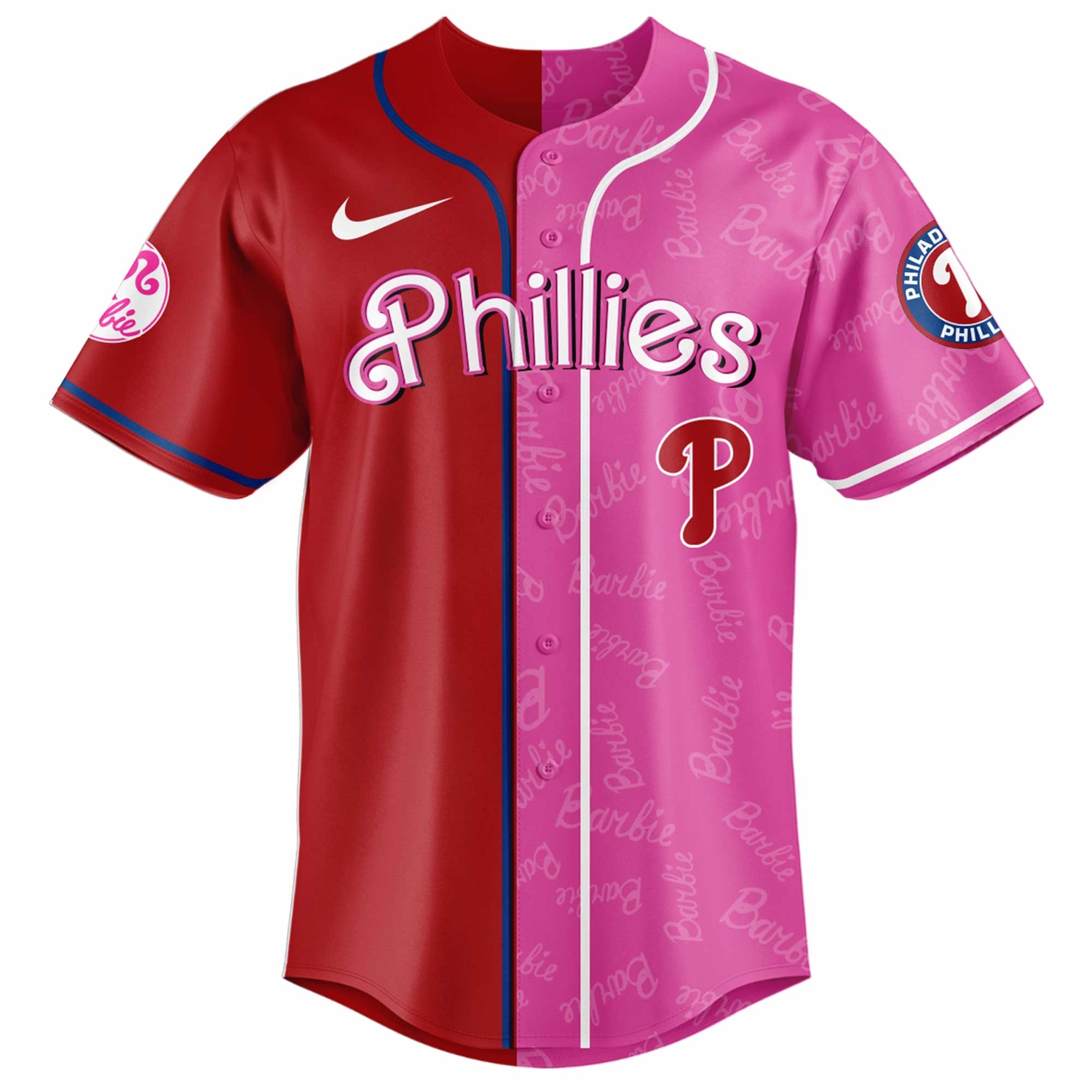 Philadelphia Phillies Barbie 2026 Special Edition Baseball Jersey Philadelphia Phillies Barbie 2026 Special Edition Baseball Jersey