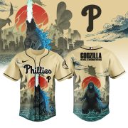 Philadelphia Phillies Godzilla King Of The Monsters Special Edition Baseball Jersey