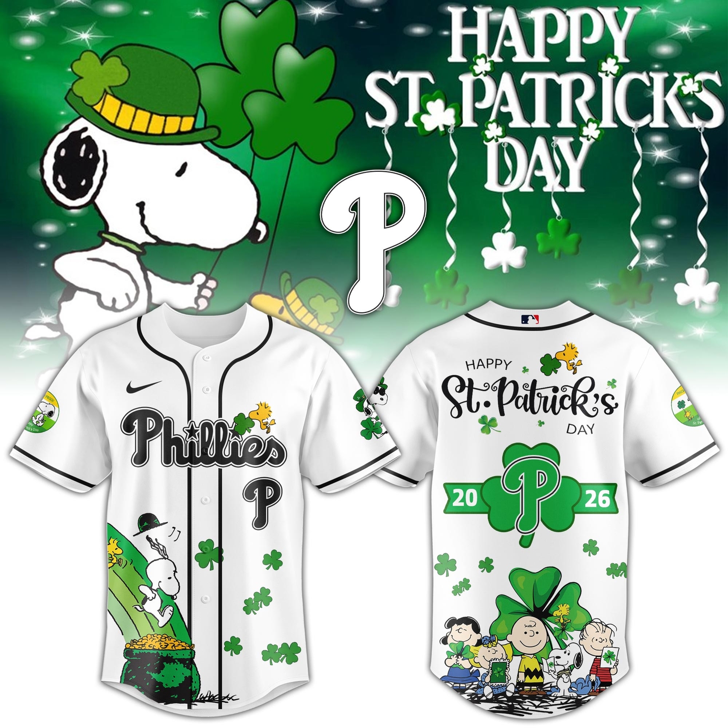 Philadelphia Phillies Special Happy St. Patrick’s Day Limited Edition Jersey Philadelphia Phillies Special Happy St. Patrick’s Day Limited Edition Jersey