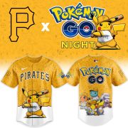 Pittsburgh Pirates Pokémon GO Night Limited Edition Baseball Jersey - Image 2