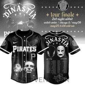 Pittsburgh Pirates x Dinasta Tour 2026 Limited Fan Jersey by Drovenwear.com