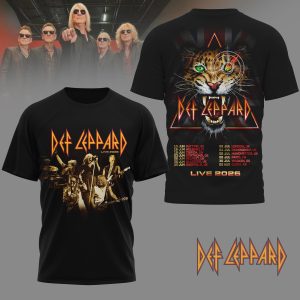 Premium Def Leppard Heavy Metal Graphic 3D Shirt by Drovenwear.com