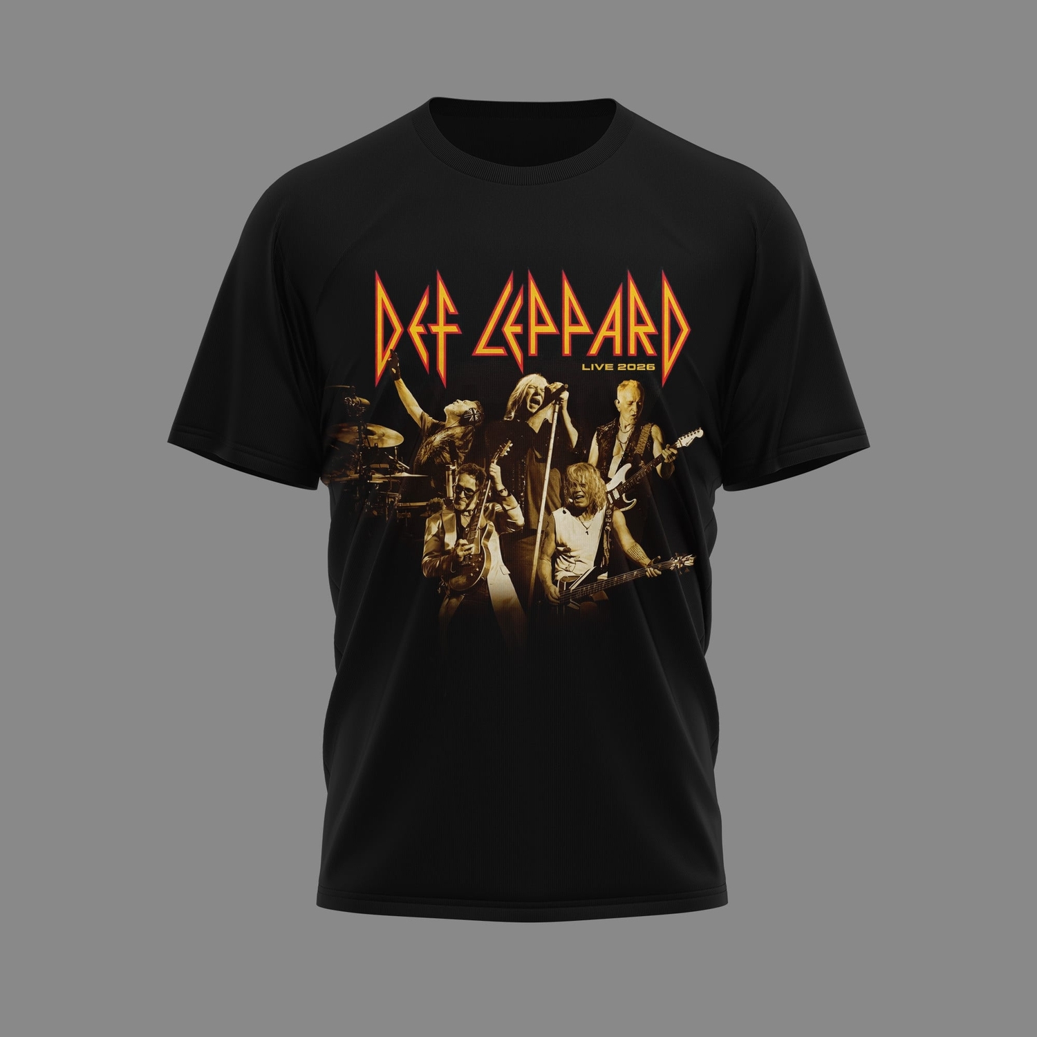 Premium Def Leppard Heavy Metal Graphic 3D Shirt Premium Def Leppard Heavy Metal Graphic 3D Shirt