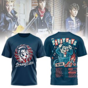 Premium Stray Cats Retro Rockabilly 2026 Tour 3D Shirt by Drovenwear.com