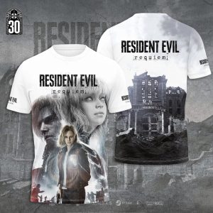 Resident Evil Requiem 3D Tshirt 2026 by Drovenwear.com