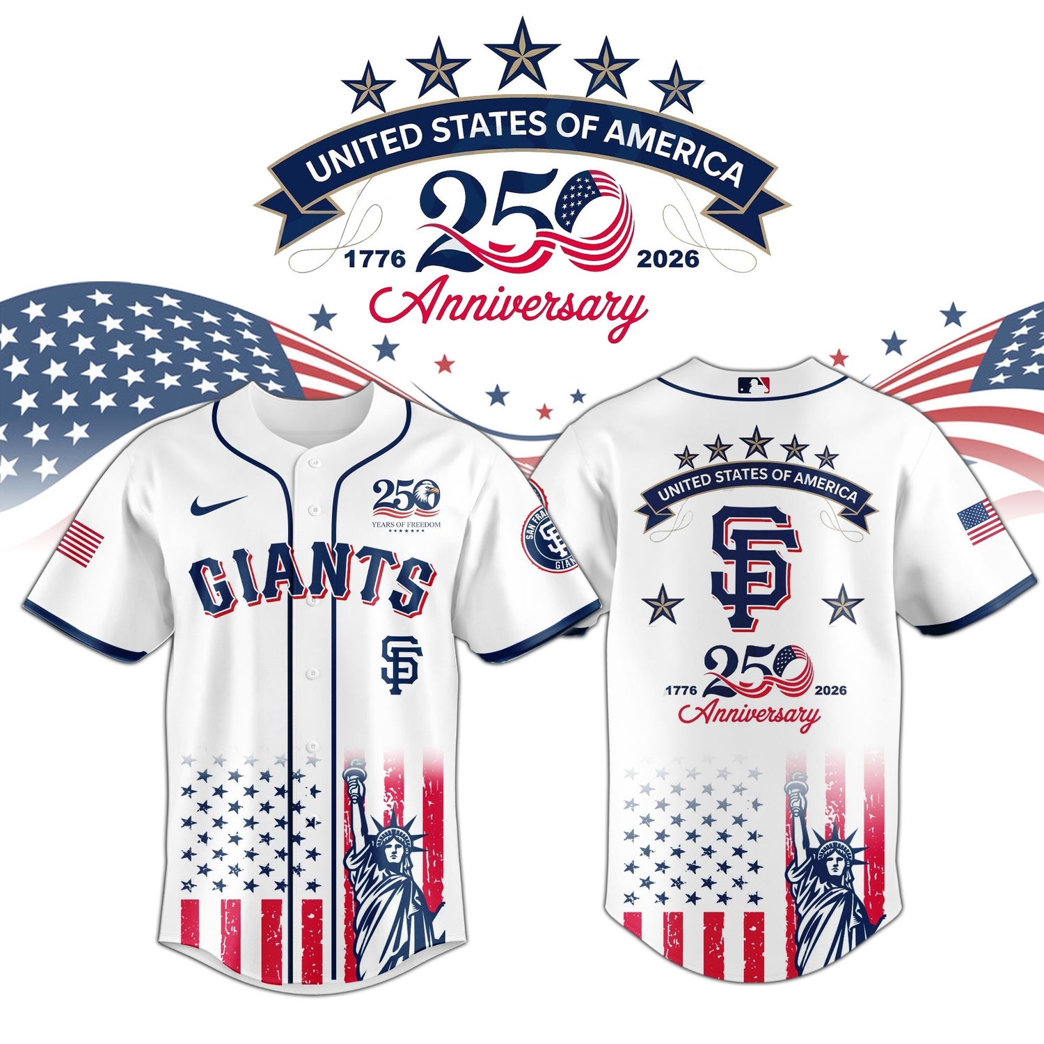 San Francisco Giants special America’s 250th Anniversary Limited Edition Jersey San Francisco Giants special America’s 250th Anniversary Limited Edition Jersey