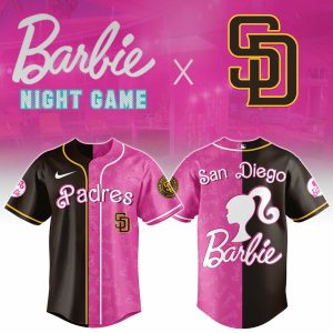 San Diego Padres Barbie 2026 Special Edition Baseball Jersey by Drovenwear.com