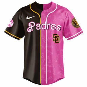 San Diego Padres Barbie 2026 Special Edition Baseball Jersey by Drovenwear.com