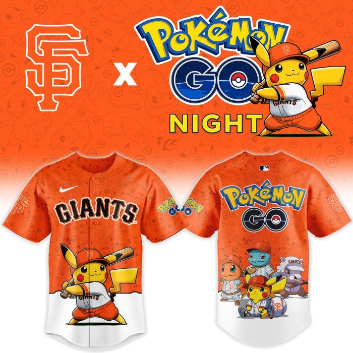 San Francisco Giants Pokémon GO Night Limited Edition Baseball Jersey - Image 2