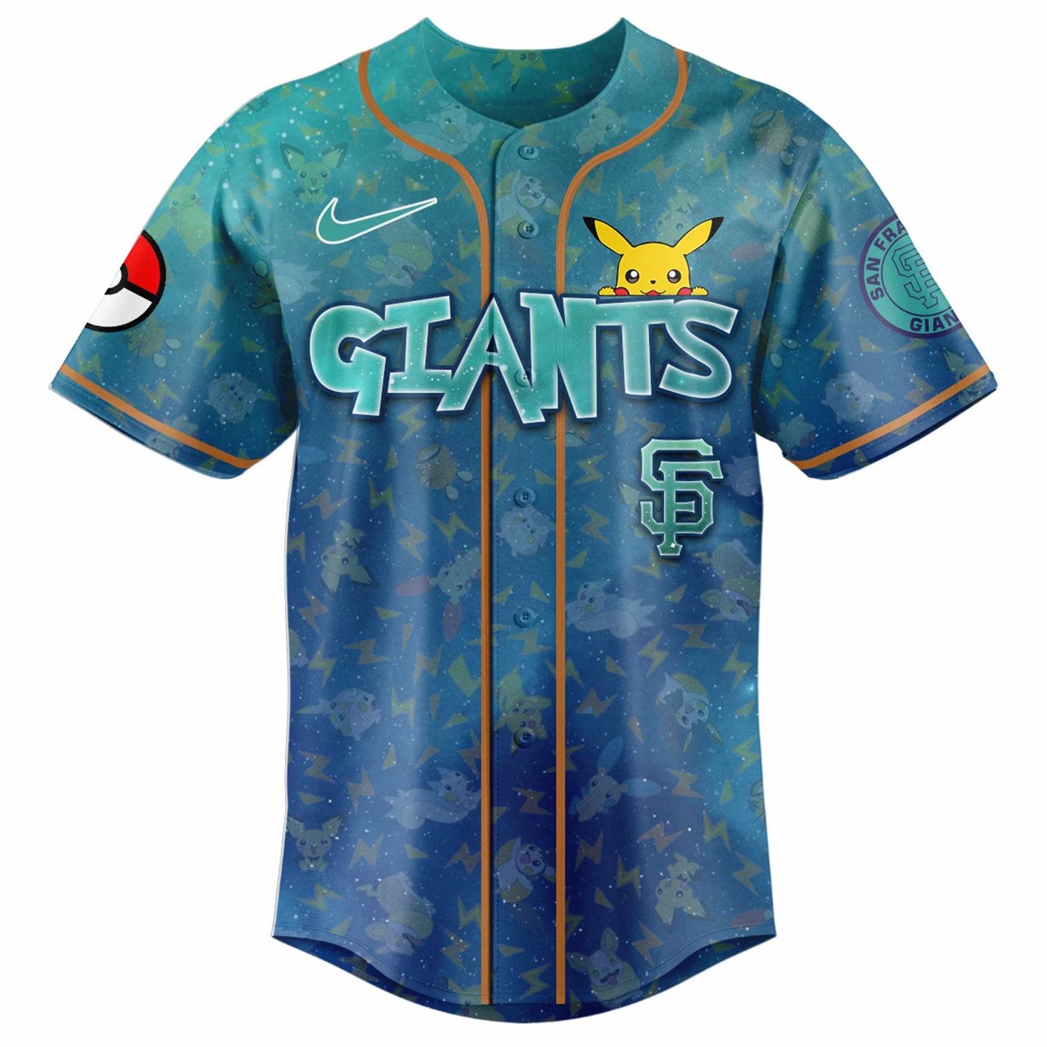 San Francisco Giants x Pokémon Day 2026 Limited Edition Baseball Jersey San Francisco Giants x Pokémon Day 2026 Limited Edition Baseball Jersey