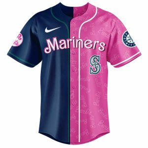 Seattle Mariners Barbie 2026 Special Edition Baseball Jersey by Drovenwear.com